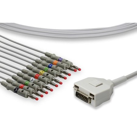 ILB GOLD Replacement For Fukuda, Kp-500D Direct-Connect Ekg Cables KP-500D DIRECT-CONNECT EKG CABLES